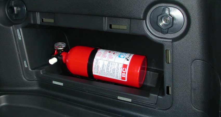 اصول اولیه برای قرار دادن کپسول آتشنشانی در خودرو